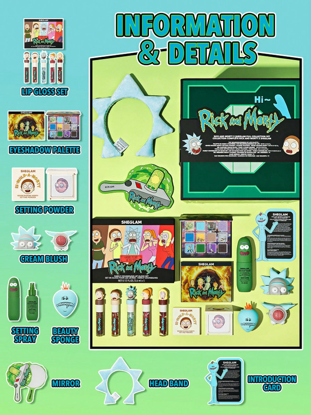 ک کامل آرایشی ریک اند مورتی (ست- کالکشن)مدل Rick and Morty X Full Collection Set